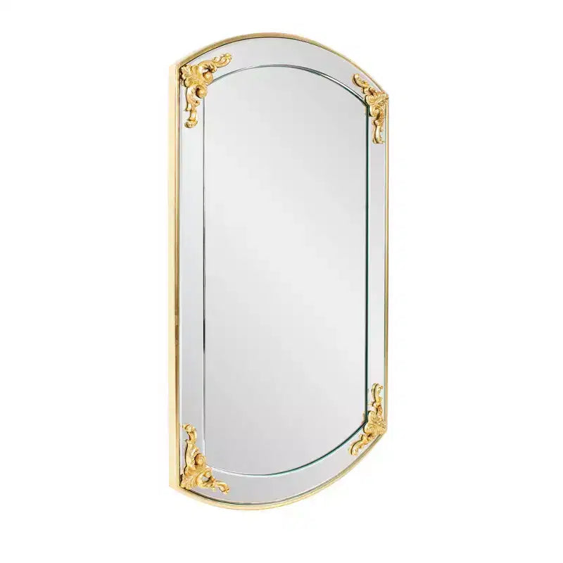Miroir de courtoisie rectangulaire doré Brockwell 23"x39.25"