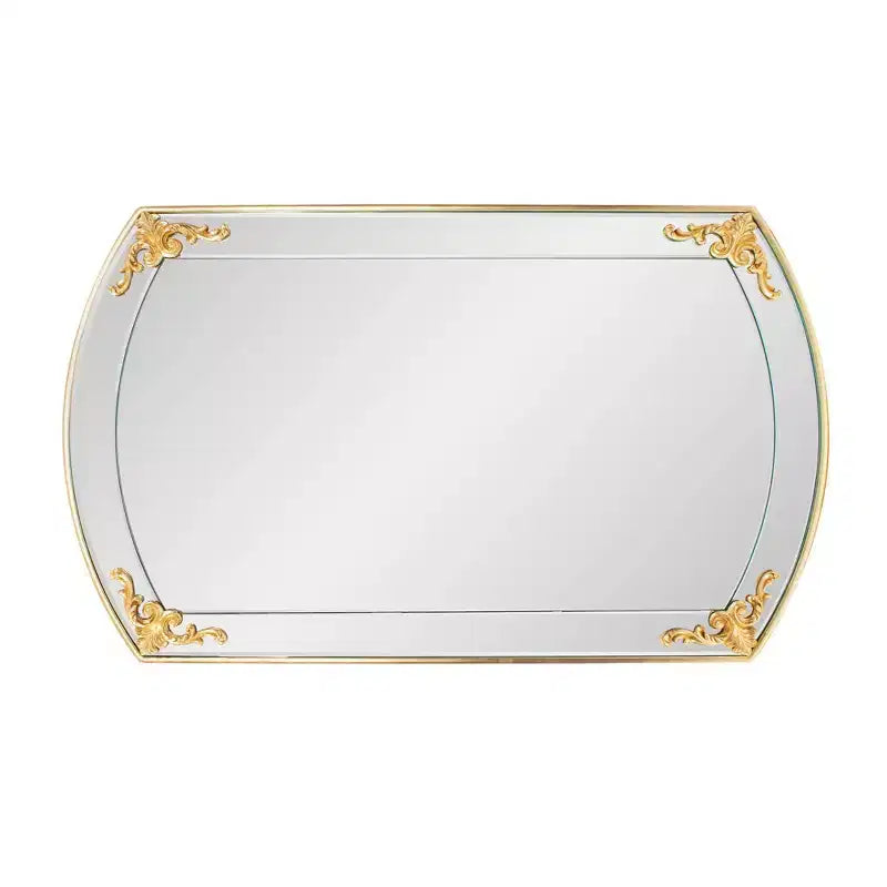 Miroir de courtoisie rectangulaire doré Brockwell 23"x39.25"