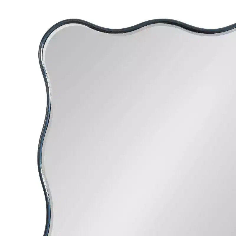 Miroir rectangulaire festonné Viona 24"X36" bleu marine