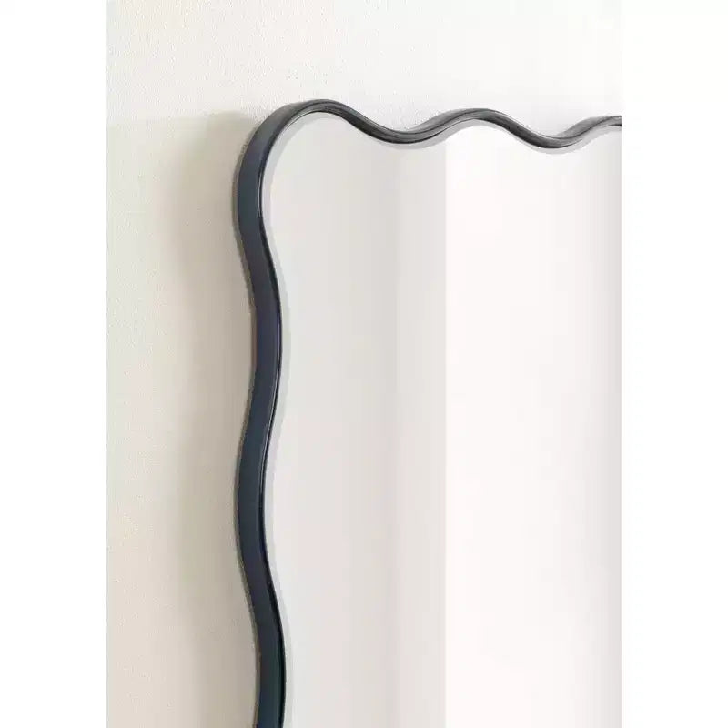 Miroir rectangulaire festonné Viona 24"X36" bleu marine