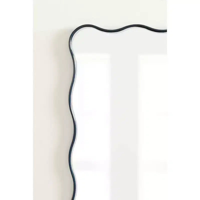 Miroir rectangulaire festonné Viona 24"X36" bleu marine