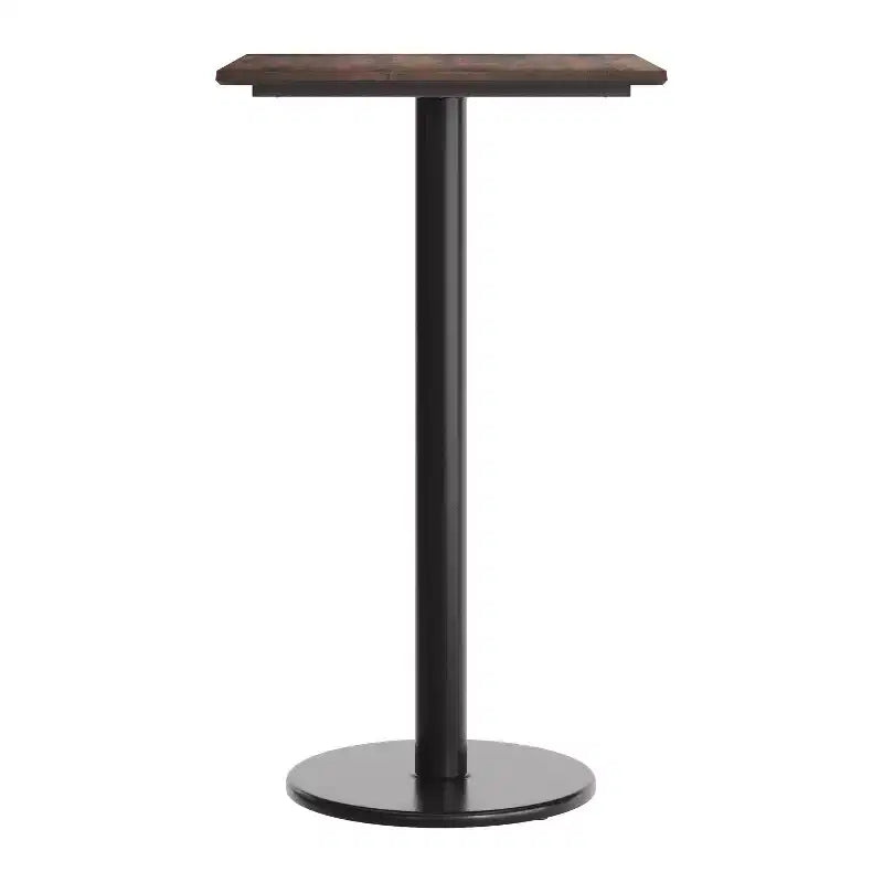 Table Acadia avec technologie HPL et piètement hauteur de bar