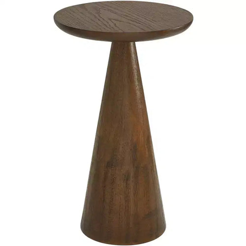 Regency Hill Owen 20 High Rustic Modern Walnut Finish Wood Side Table