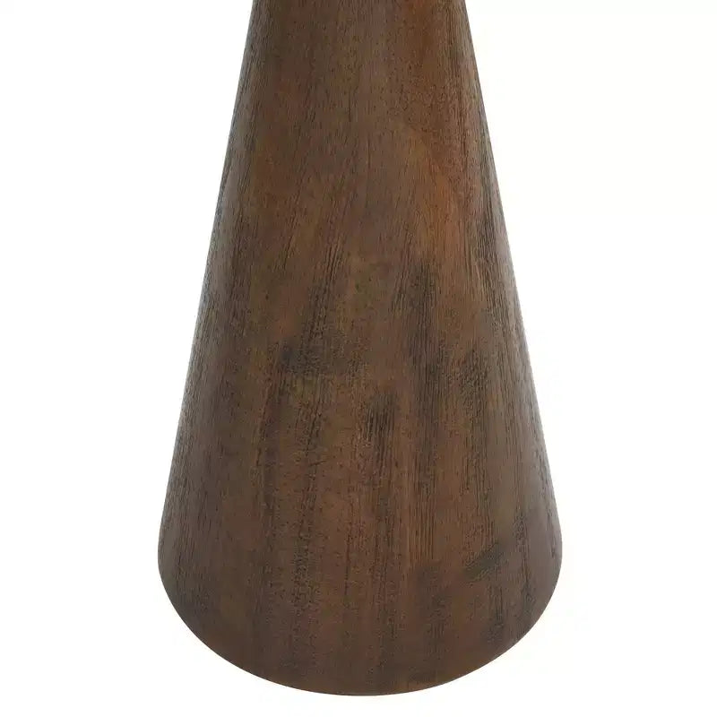 Table d'appoint Owen 20 en bois massif finition noyer rustique et moderne