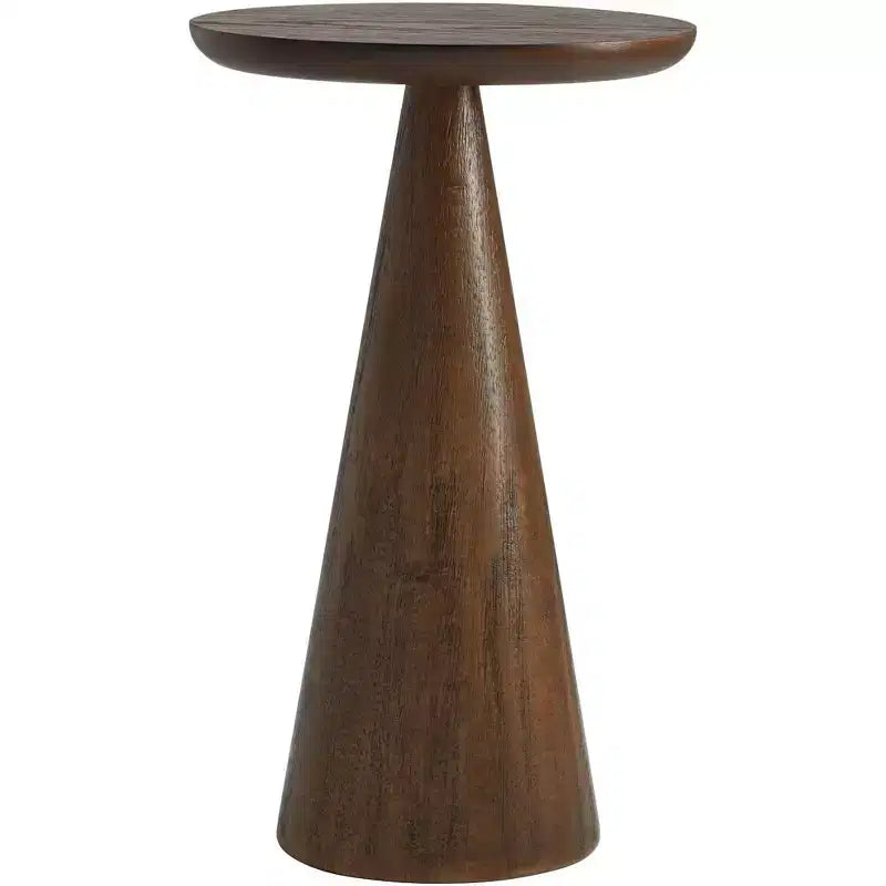 Table d'appoint Owen 20 en bois massif finition noyer rustique et moderne