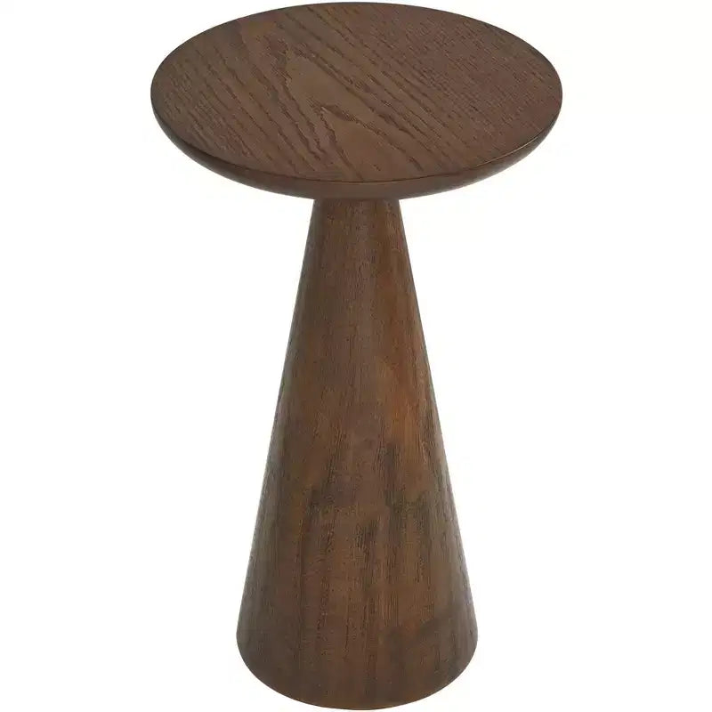 Table d'appoint Owen 20 en bois massif finition noyer rustique et moderne