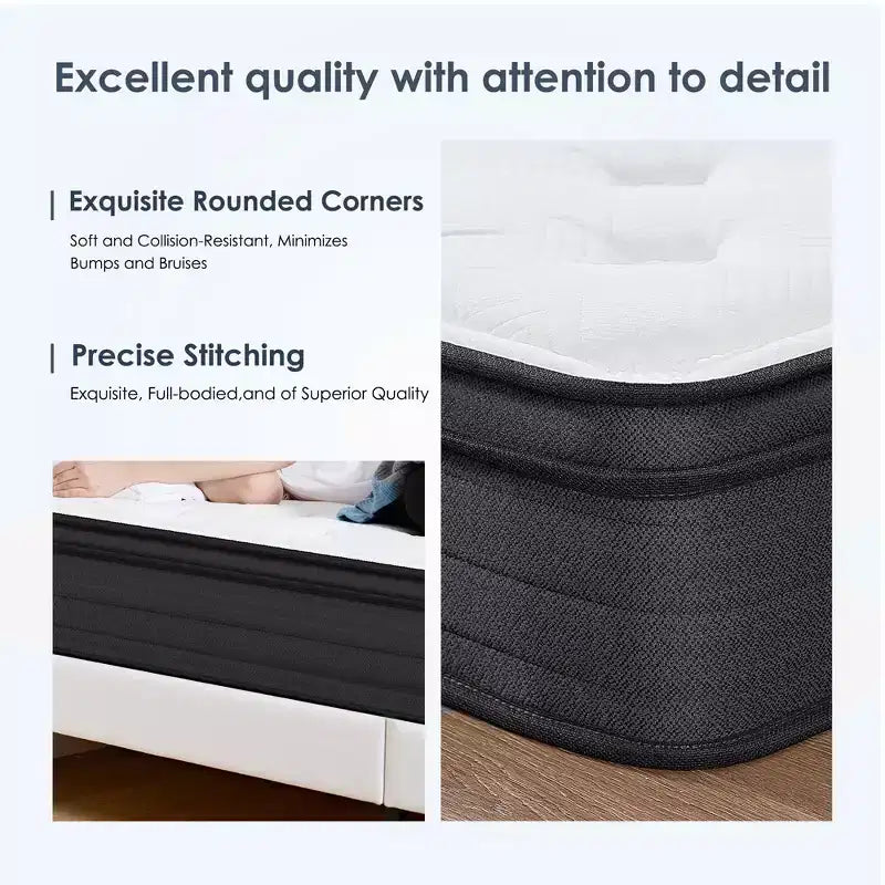 Matelas hybride Anastasia Modern 12H avec ressorts ensachés individuellement