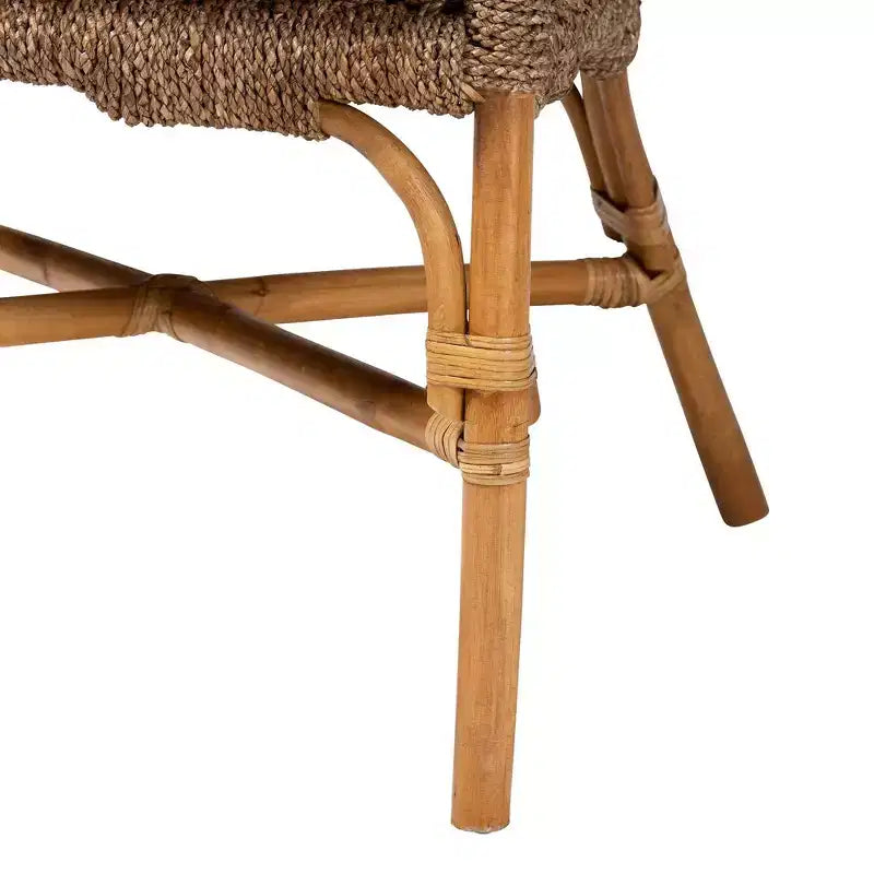 Fauteuil en jonc de mer et rotin Luis Jonc de mer naturel/Naturel