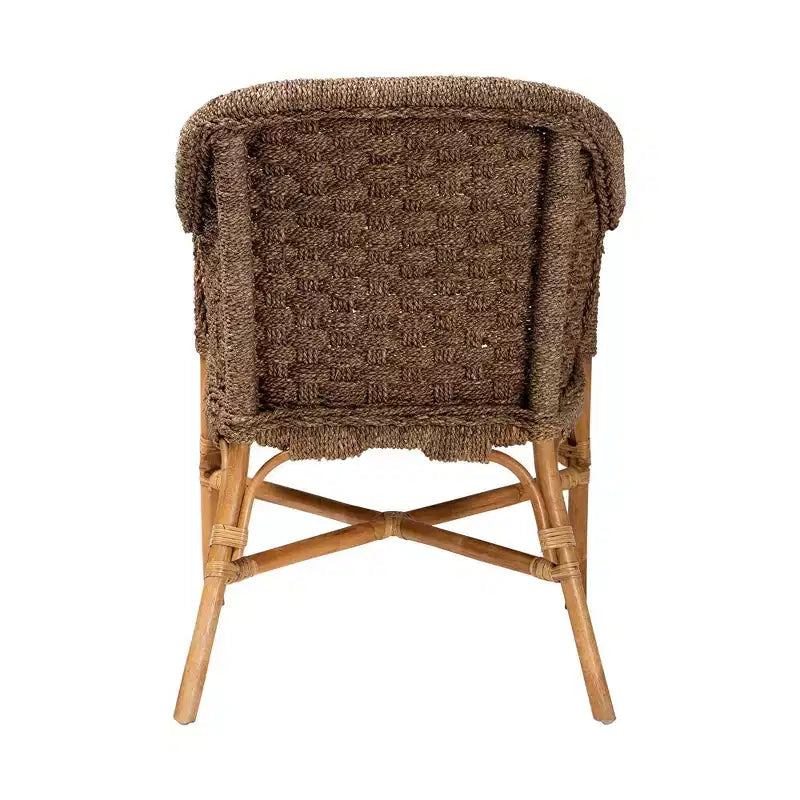 Fauteuil en jonc de mer et rotin Luis Jonc de mer naturel/Naturel