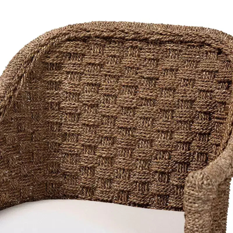 Fauteuil en jonc de mer et rotin Luis Jonc de mer naturel/Naturel