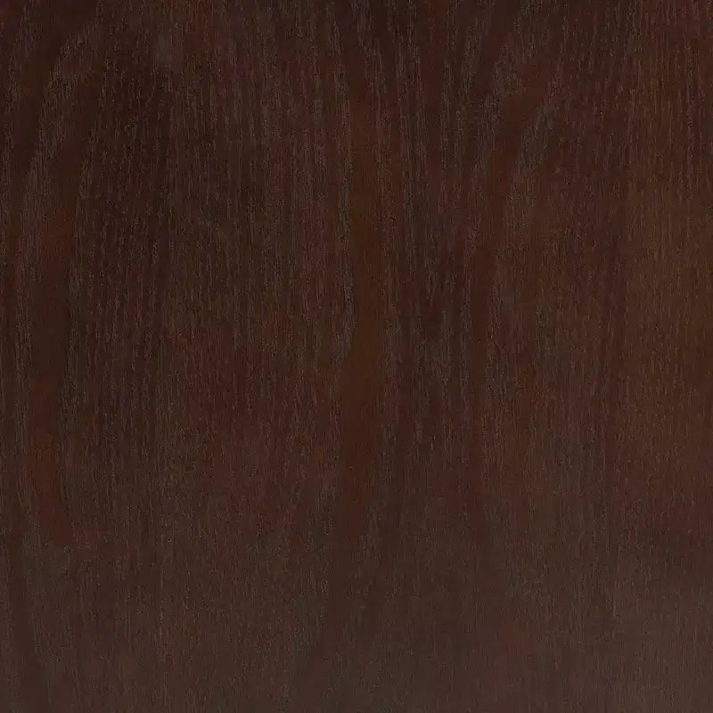 Table de chevet à 2 tiroirs Nikolai en tissu et bois beige/marron wengé