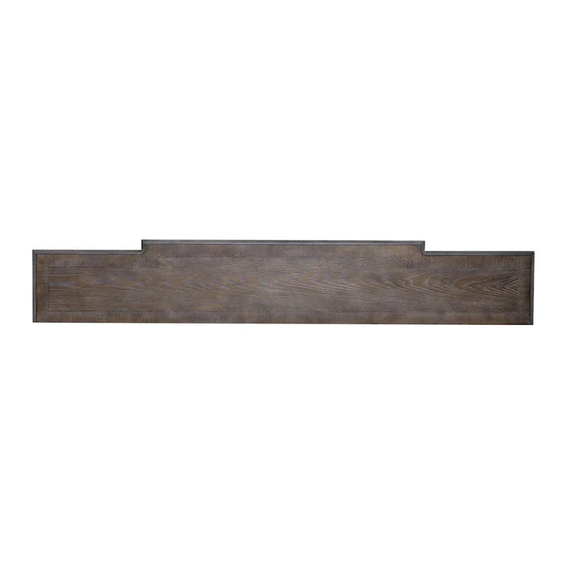 Console de hall 72 po blanc antique et écorce vieillie