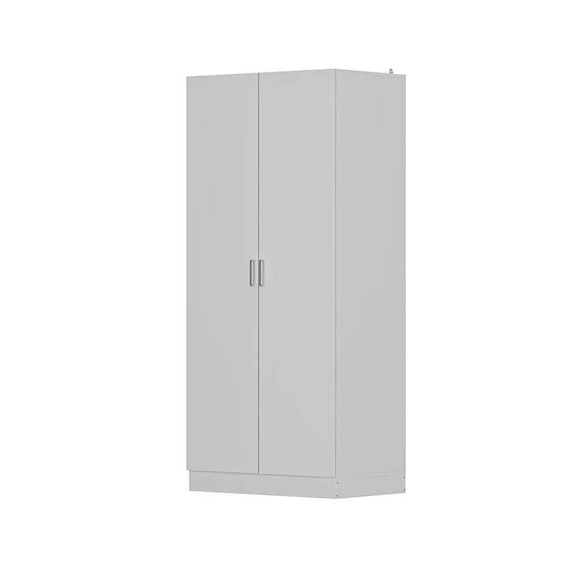 Armoire de chambre autonome à 2 portes avec tringle à vêtements
