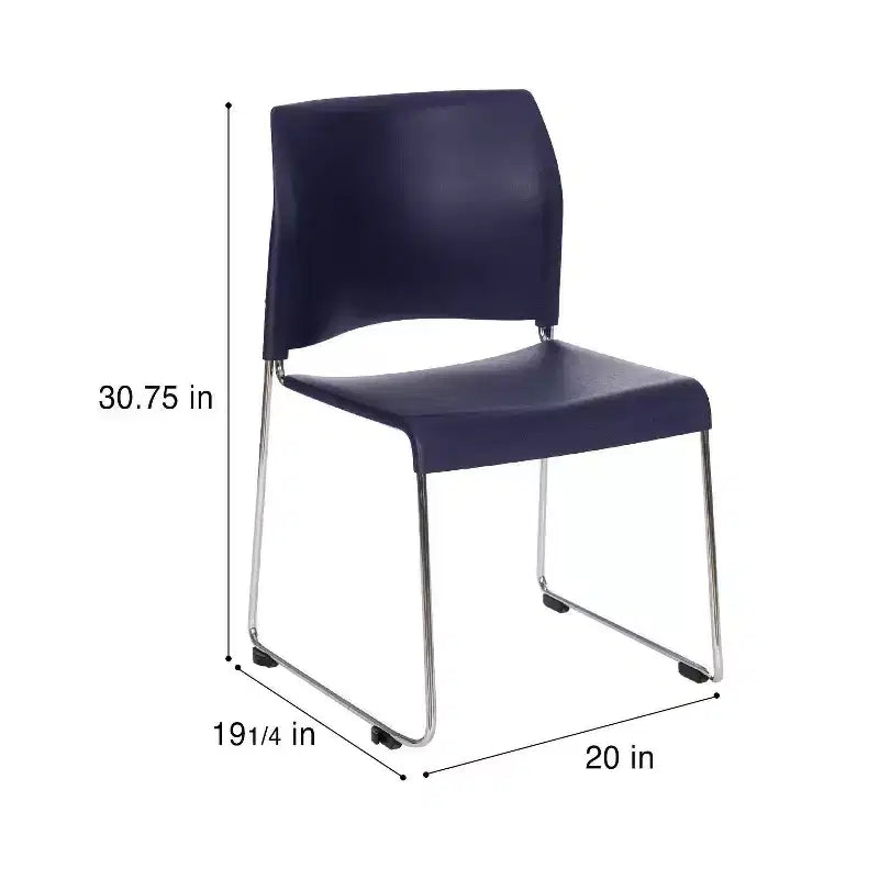 Chaise empilable en plastique Jody Collection, lot de 4