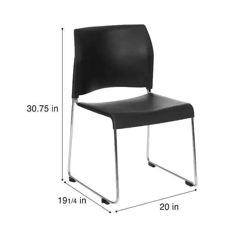 Chaise empilable en plastique Jody Collection, lot de 4