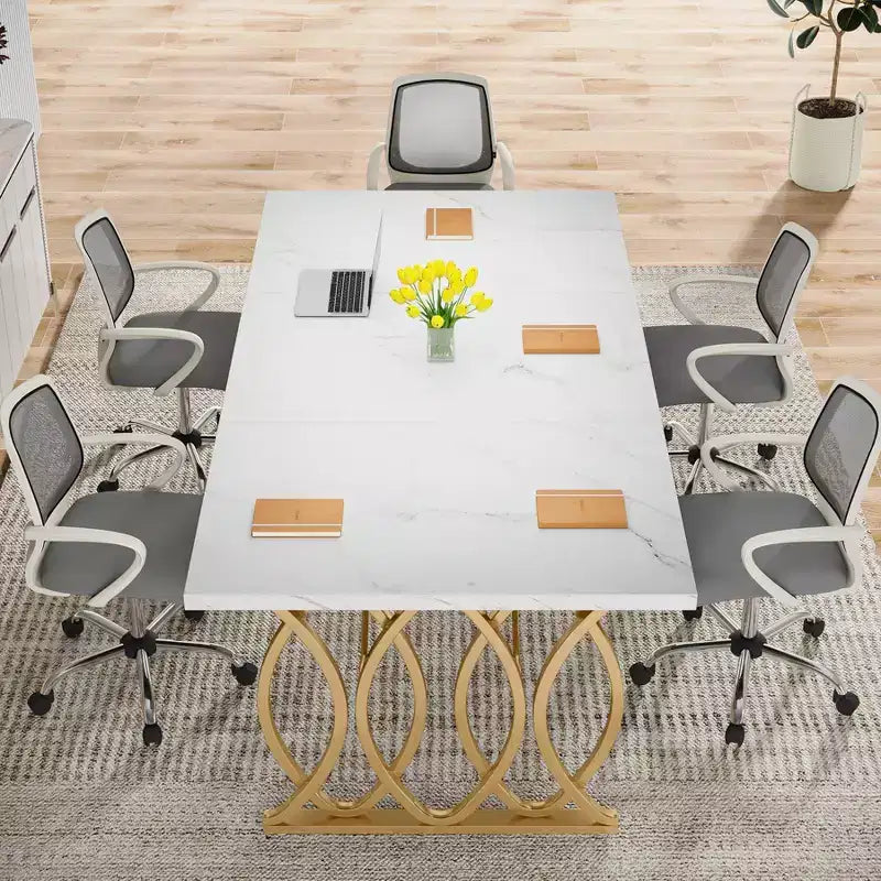 62.99 Grande Table de Conférence Moderne