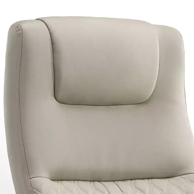 Chaise de bureau en cuir PU, 28,50 P x 26,00 L x 45,63 à 49,63 H, Gris