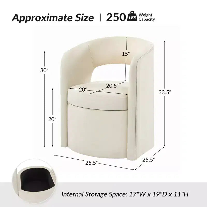 Chaise de salle à manger Wright avec dossier évidé